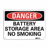 Lyle Danger No Smoking Sign,10" x 14",Alum U3-1127-RA_14X10