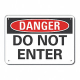 Lyle Danger Sign,7 in x 10 in,Aluminum LCU4-0345-NA_10X7