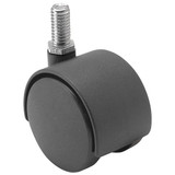 Shepherd Hardware Stem Caster,2 3/8"dia,Nylon,100lb PTW60637BK