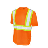 Tough Duck Hi-Vis Short Sleeve Shirt,3XL,Orange  S39221