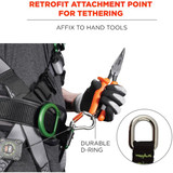 Ergodyne Web Tool Tail,D-Ring,PK6 3700