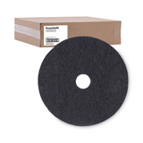 Boardwalk Stripping Floor Pads,20" dia.,Black,PK5 BWK4020BLA