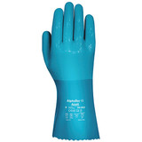 Ansell Chemical Resistant Gloves,10,Blue,PR 04-002