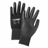 West Chester Protective Gear Coated Gloves,PU,Nylon,Black,XS,PR,PK12 713SUCB/XS