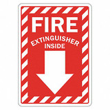 Lyle Fire Extinguisher Sign,10inx7in,Plastic LCU1-0073-NP_7x10