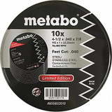 Metabo Abrasive Cut-Off Wheel,PK10 655832010