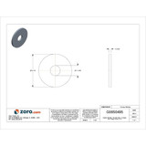 Manufacturer Varies FndrWsh,Znc,Stl,1 in,3 1/2x0.25in,5PK U38160.100.0003