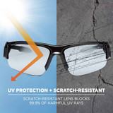 Ergodyne Safety Glasses,Clear DAGR-AF