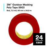 3m Masking Tape,1 7-8" W,60 yd L,Red 5903