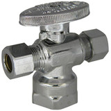 Kissler Water Supply Stop,Brass,1/4-Turn,1/2" AB88-9305