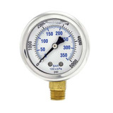 Pic Gauges Pressure Gauge,1/4 in. NPT,2 in. 201L-204R