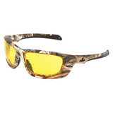 Mcr Safety Safety Glass,Amber Lens,Full-Frame MOUD114PF
