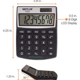 Victor Technology Desktop Calculator,3.3" W,1-2" H 1000