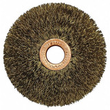 Weiler Crimped Wire Wheel Brush,Arbor,1-1/2 In. 93833