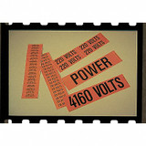 Stranco Conduit/Voltage Marker,4160 Volts,PK5 CVA-1062-PK