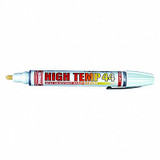 Dykem Paint Marker,High Temp,White,Medium Tip 44219