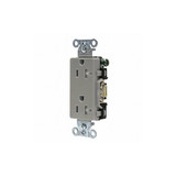 Sim Supply Receptacle,Gray,20A,Decorator Outlet  DRS20GRYTR