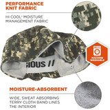 Ergodyne HighPerformanceCap,Camouflage,Universal 6630