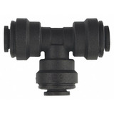 John Guest Union Tee,Black,1/4" Tube Size,PK10 PP0208E