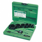 Greenlee Hole Saw Kit,Saw Range 7/8 in - 2-1/2 in 830