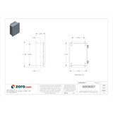Wiegmann Enclosure,10" H x 4" D x 8" W HW-J100804CHQR