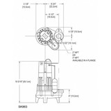 Zoeller 1 HP,Sewage Ejector Pump,230VAC 293-0003