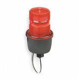 Federal Signal Low Profile Warning Light,Strobe,Red, LP3M-120R