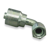 Aeroquip Crimp Fitting,90 deg.,1/2" ID,7/8",FJIC 1AA10FJB8