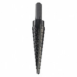 Lenox Step Cone Drill,1/8in to 1/2in,HSS 30881VB1