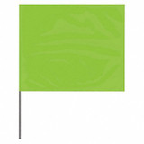 Presco Marking Flag,Lime Glo,Blank,PVC,PK100 2330LG-200