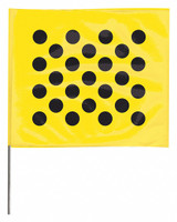 Sim Supply Marking Flag,18", Black/Yellow,PK100  4518YBK20204-200