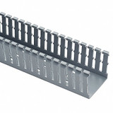 Panduit Wire Duct,Narrow Slot,Gray,1.26 W x 3 D F1X3LG6-A