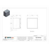 Wiegmann Enclosure,Metallic,6" H x 6" W x 4" D WA060604GSC