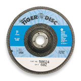 Weiler Fiber Disc,4 in Dia,5/8in Arbor,60 Grit 96166