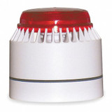 Federal Signal Horn Strobe,White/Red,ABS,18 to 30VDC LP7-18-30R