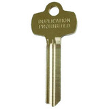 Best Key Blank,Standard,L Keyway,1/2in.  1A1L1KS473KS800