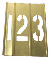 Sim Supply Number Stencils,Brass, 15PCS  20Y511