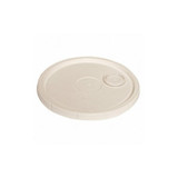 Sim Supply Plastic Pail Lid,White,HDPE  34A245