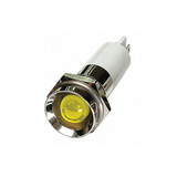 Sim Supply Protrude Indicator Light,Yellow,110VAC  24M125