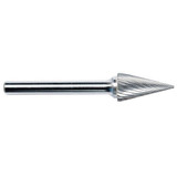 Sim Supply Cone Bur,Radius End,3/8","Carbide  19D774