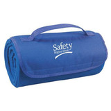 Sim Supply Blanket,Safety Begins Here,Royal Blue  8UR98