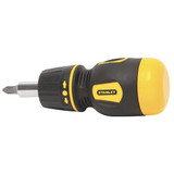 Stanley Multi-Bit Screwdriver, NumBits 6  66-358