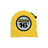 Stanley Tape Measure,3/4 In x 16 ft,Yellow,In/Ft 30-495
