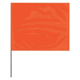 Presco Marking Flag,Orange,Blank,PVC,PK100 4521O-200