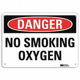 Lyle Danger No Smoking Sign,10" x 14",Alum U3-1853-RA_14X10