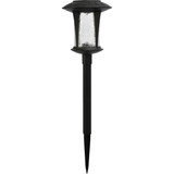 Moonrays Crackle Glass Solar Stake Light Set (6-Pack)