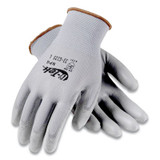 G-Tek® Gp Polyurethane-Coated Nylon Gloves, Large, Gray, 12 Pairs 33-G125/L