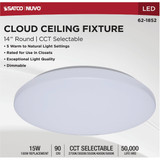 14" Wht Led Cct Fm Light