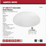 14" Wht Led Cct Fm Light