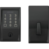 Schlage Encode Smart WiFi Deadbolt with Matte Black Century Trim BE489WBVCEN622